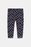 Legging imprimé fleuri bleu marine bébé fille 2