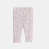 Legging imprimé fleuri rose bébé fille