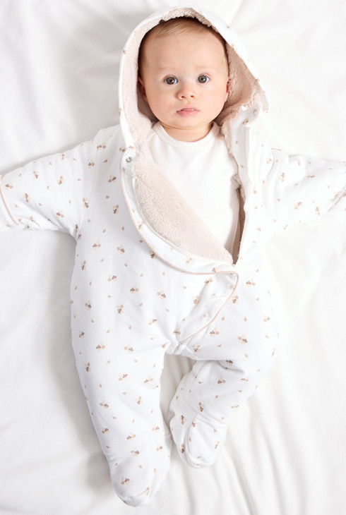 holiday SUPER FINE BORDER BABY SUITS サロペット・オーバーオール