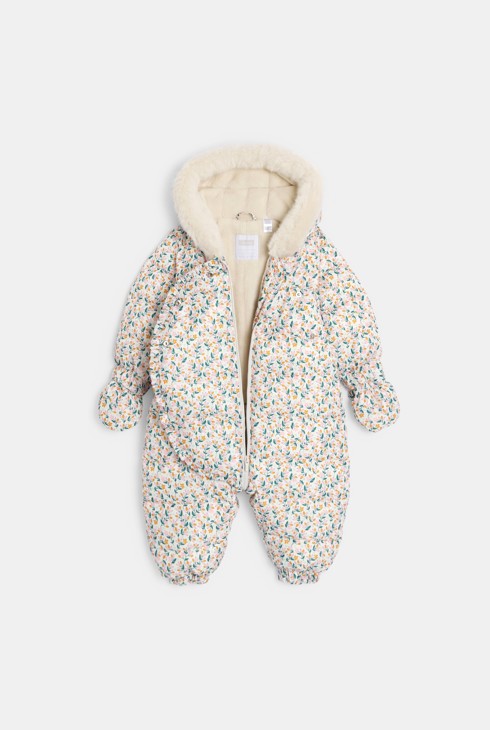 Granota integral folrada flors bebè naixement 2