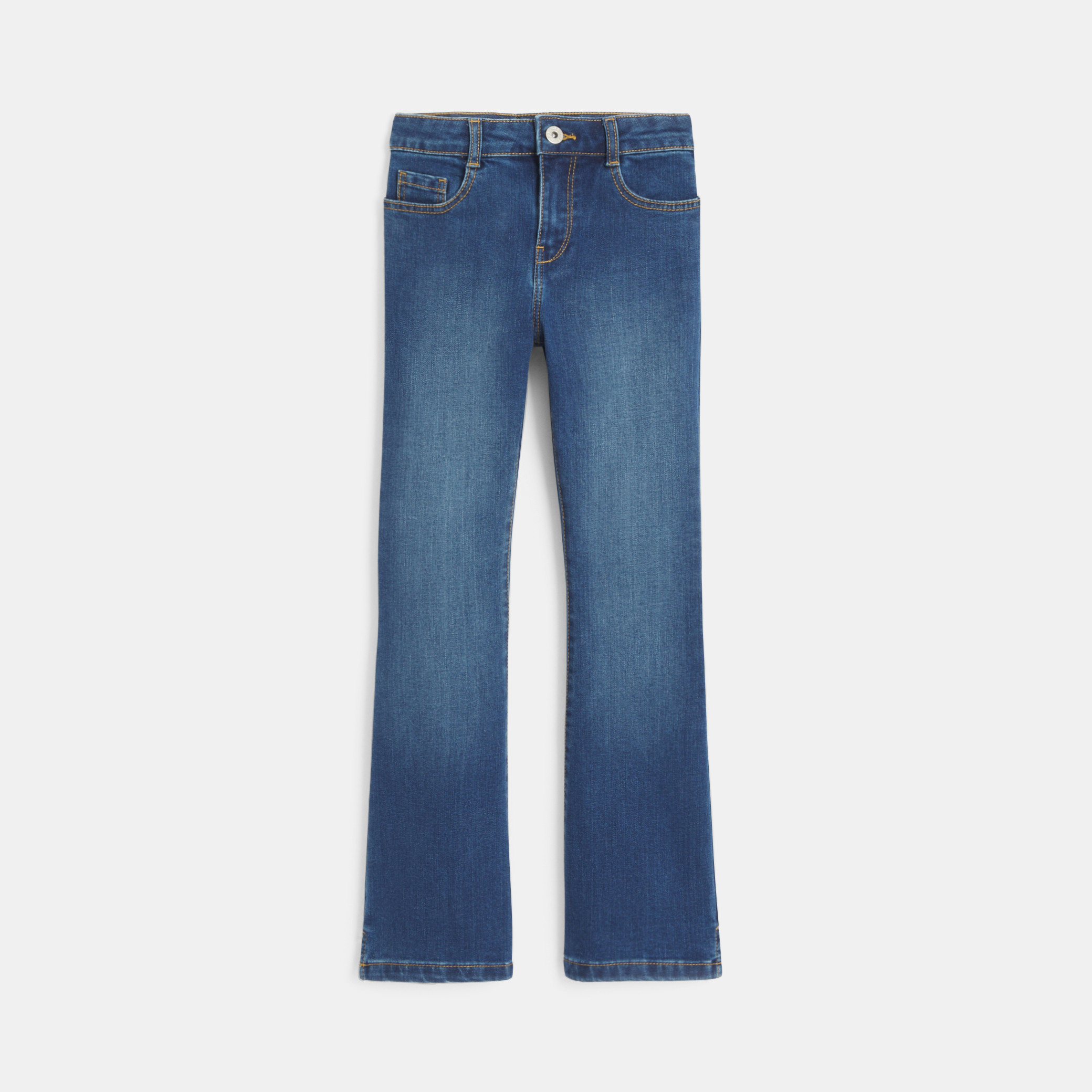 Jean flare bleu Fille - Denim bleu stone