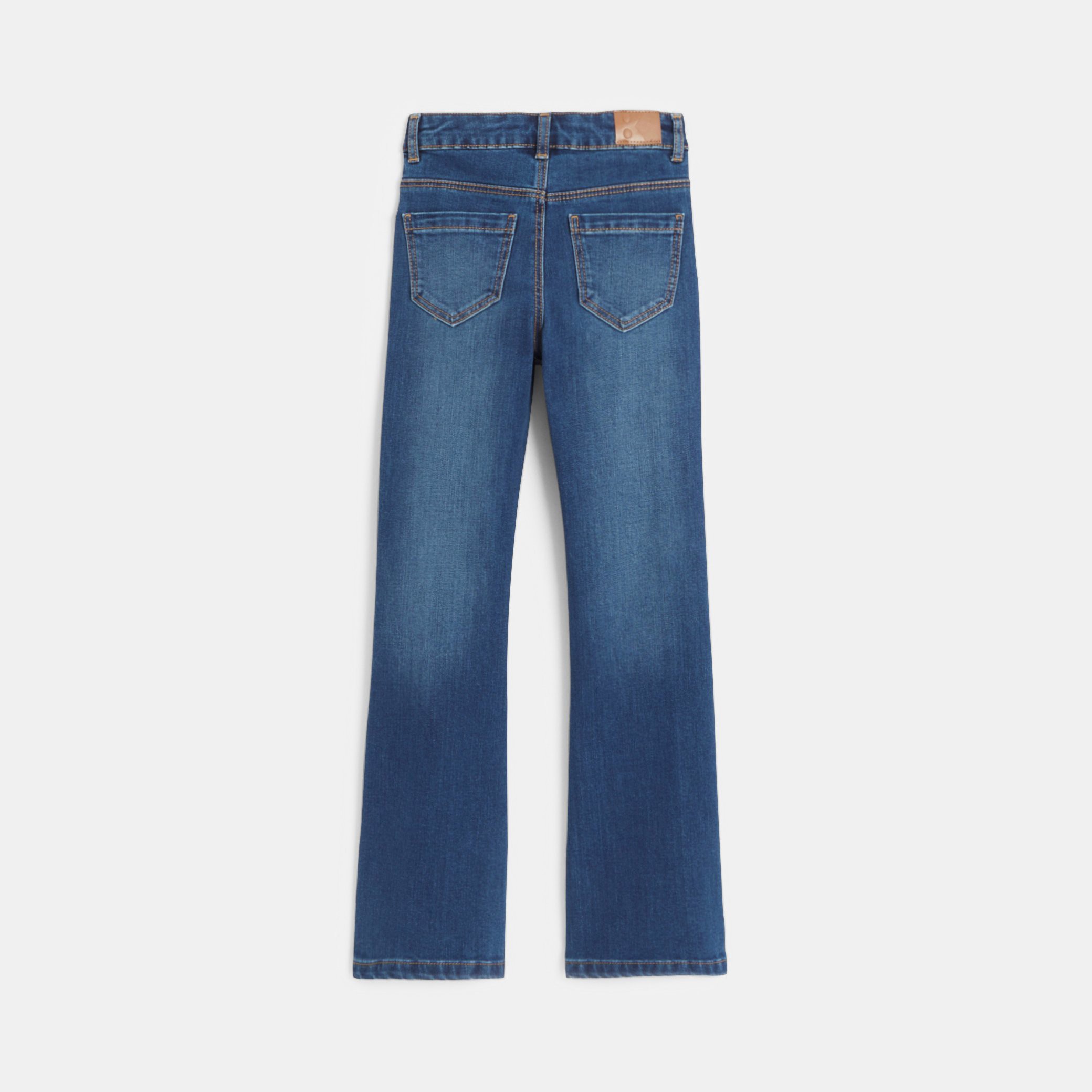 Jean flare bleu Fille - Denim bleu stone