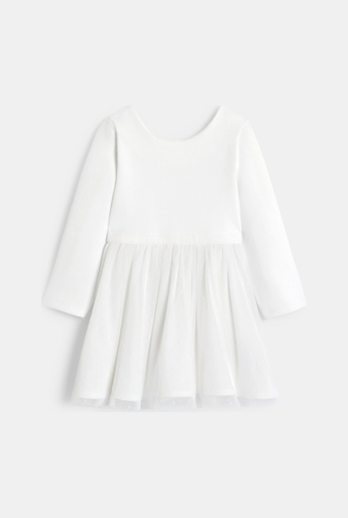 Robe de cérémonie 2 en 1 blanc bébé fille