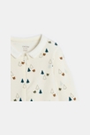 Dors-bien velours zippé ours blanc bébé garçon 5