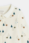 Dors-bien velours zippé ours blanc bébé garçon 4