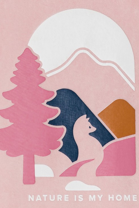 Dekliška dvodelna pižama iz rožnatega žameta 2