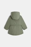Parka 2 en 1 déperlante doublée vert kaki bébé fille 5