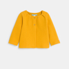 Cardigan coton fantaisie jaune bébé fille