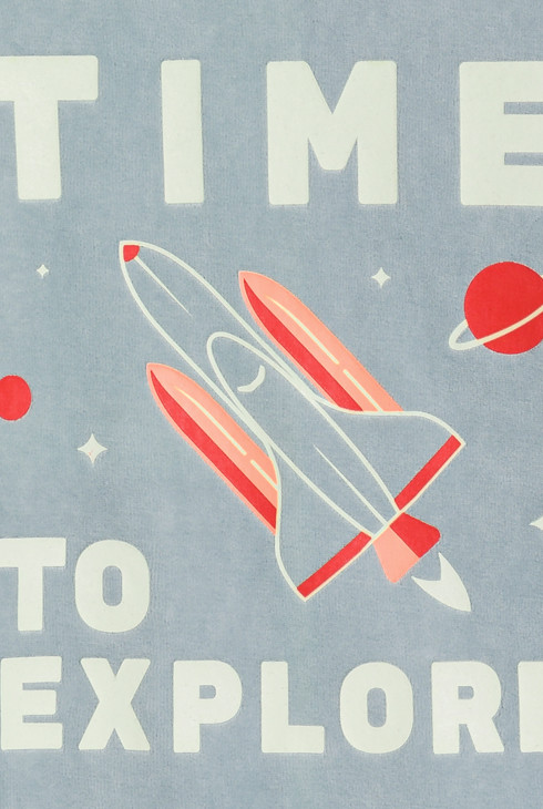 Pyjama 2 pièces en velours gris Garçon 2