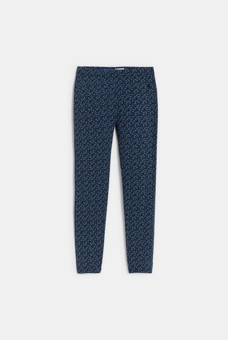 Leggings estampados de punto jersey azul marino niña 1