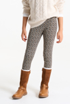 Leggings estampados de punto jersey gris niña 3