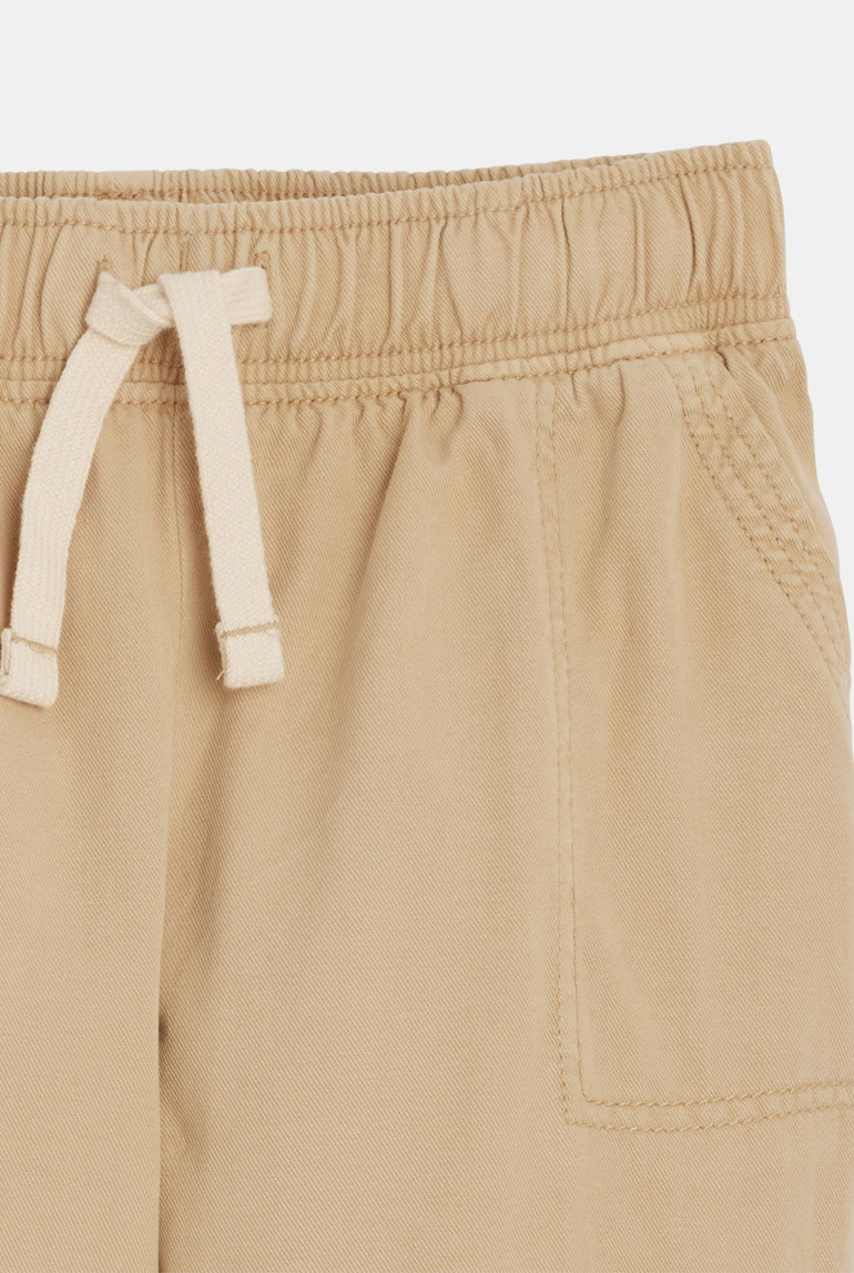 Girl's beige cargo trousers Okaïdi & Obaïbi