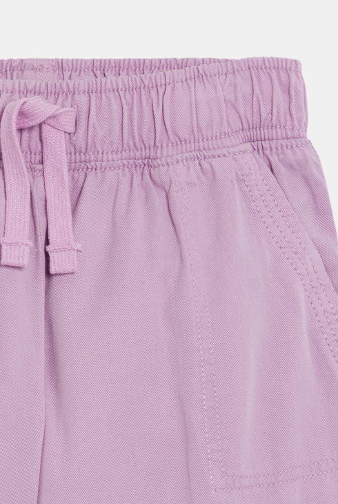 Cargohose aus violettem Stoff für Mädchen