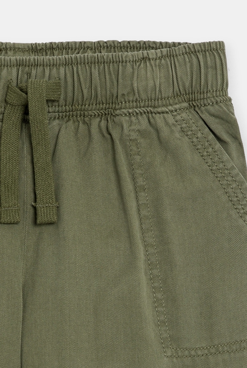 Pantalon cargo en toile vert Fille