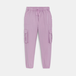 Girl's violet cargo trousers 1