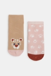 Chaussettes panthère rose bébé fille (lot de 2) 2