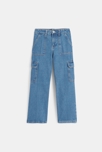 Jean cargo bleu Fille