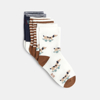 Chaussettes marron bébé garçon (lot de 3)