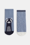 Chaussettes antiglisse animal bleu bébé garçon (lot de 2) 2
