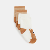 Chaussettes antiglisse ours marron bébé garçon (lot de 2)