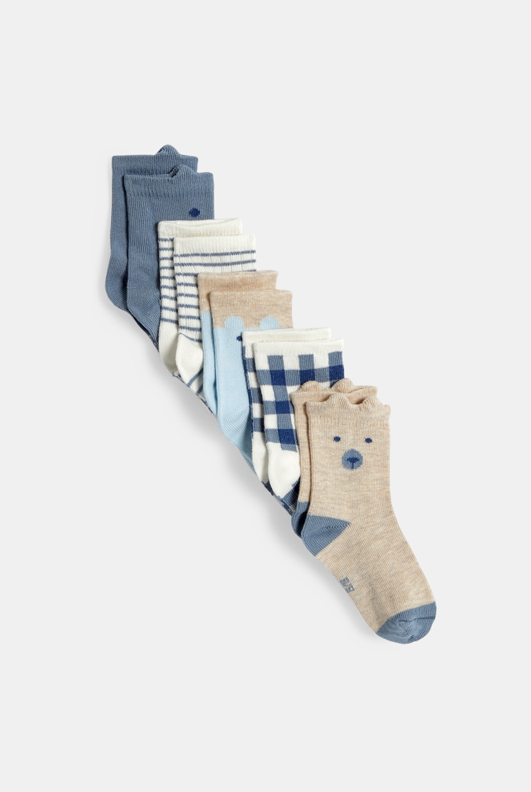 Calcetines oso azul bebé niño (pack de 5) 1