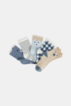 Calcetines oso azul bebé niño (pack de 5) 2