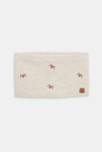 Snood maille doublé polaire renard beige bébé garçon
