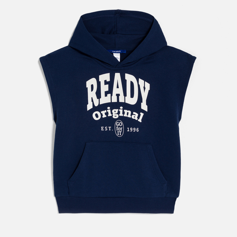 Ärmelloses Sweatshirt Mädchen oder Jungen