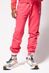 Pantalón de jogging de muletón rosa niña 4