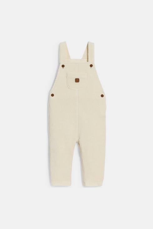 Salopette velours côtelé beige bébé garçon