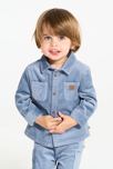 Blauw hemd van corduroy voor babyjongens 1