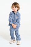 Blauw hemd van corduroy voor babyjongens 4
