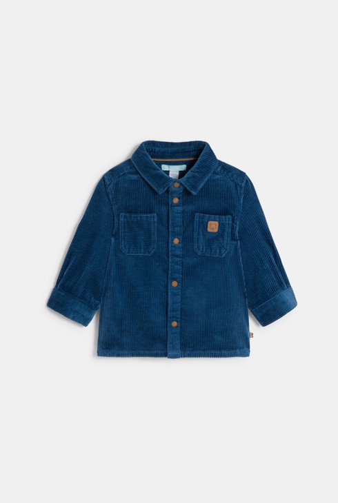 Marineblaues Cordhemd Kleinkind Junge 2
