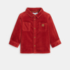 Chemise velours côtelé rouge bébé garçon