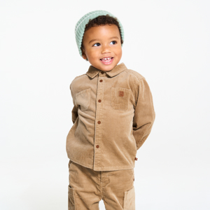 Chemise velours côtelé beige bébé garçon 1