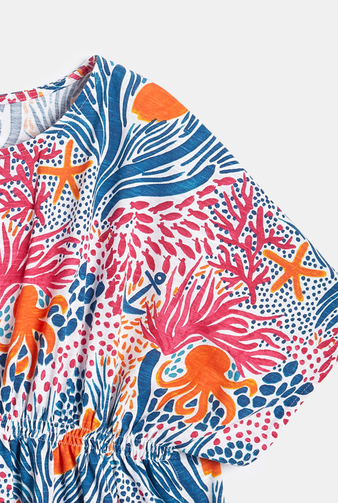 Robe de plage imprimée Fille