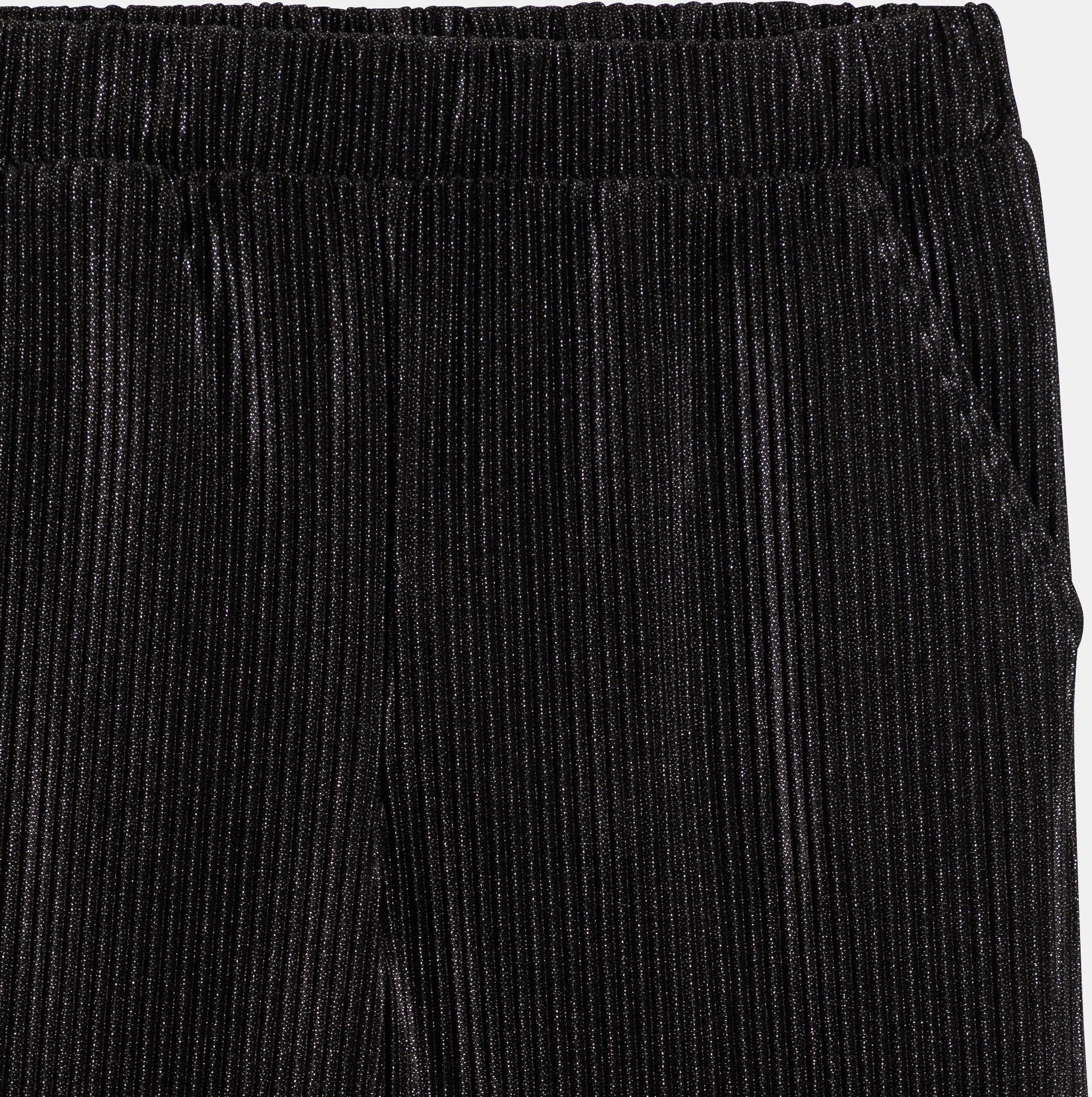 Girl's dark brown velvet wide-leg trousers 2