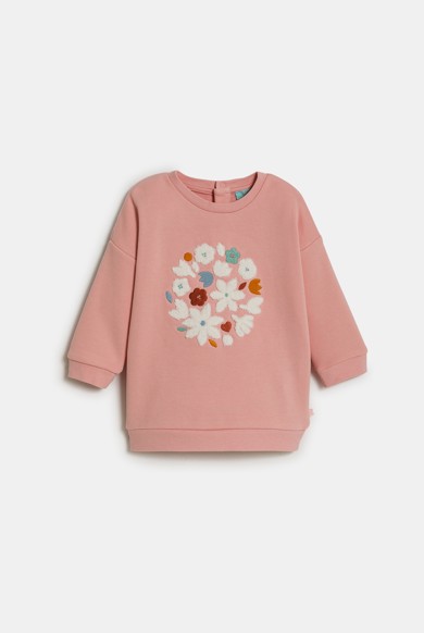 日本全国送料無料商品 特集 fleece floral pink girl's Baby sweatshirt leggings and Gymnastics