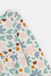 Geblümtes Molton-Kleid in gesteppter Optik Kleinkind Mädchen 4