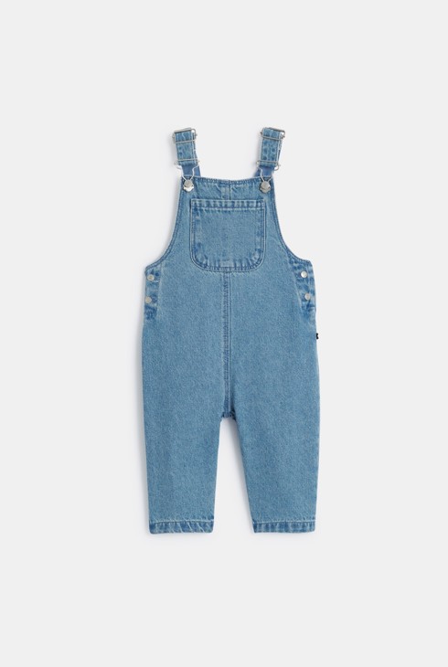 Salopette denim bleu bébé fille 2