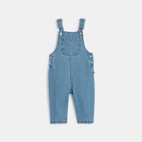 Salopette Denim Bleu Bébé Fille - Denim Bleu Clair - 18M - OBAIBI