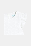 Robe chic brodée blanc bébé fille 3