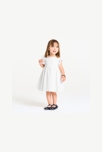 Robe chic brodée blanc bébé fille 4