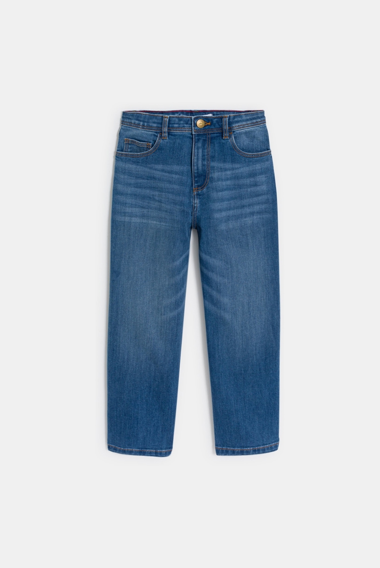 Vaquero ancho ultrarresistente azul niño 1
