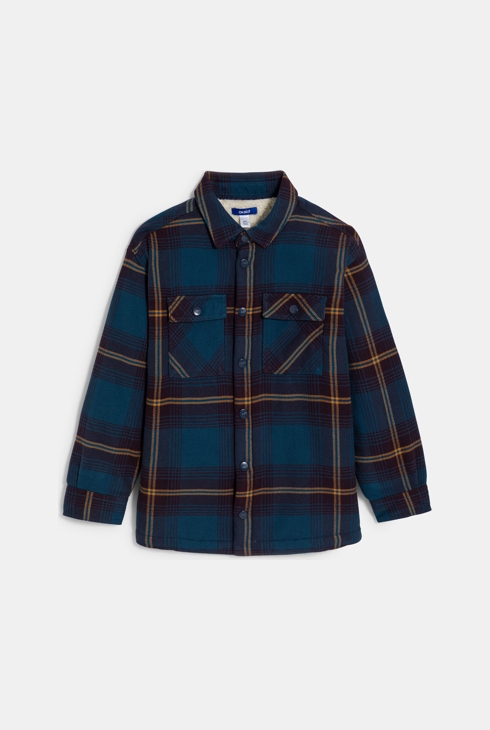 Surchemise à carreaux bleu Garçon 1