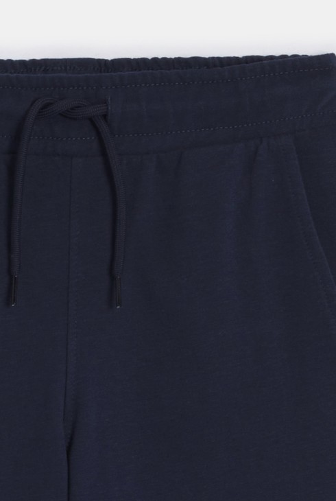 Einfarbige marineblaue Jogginghose aus Molton für Jungen