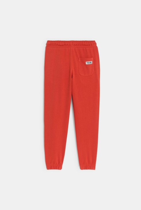 Einfarbige orange Jogginghose aus Molton light für Jungen 2