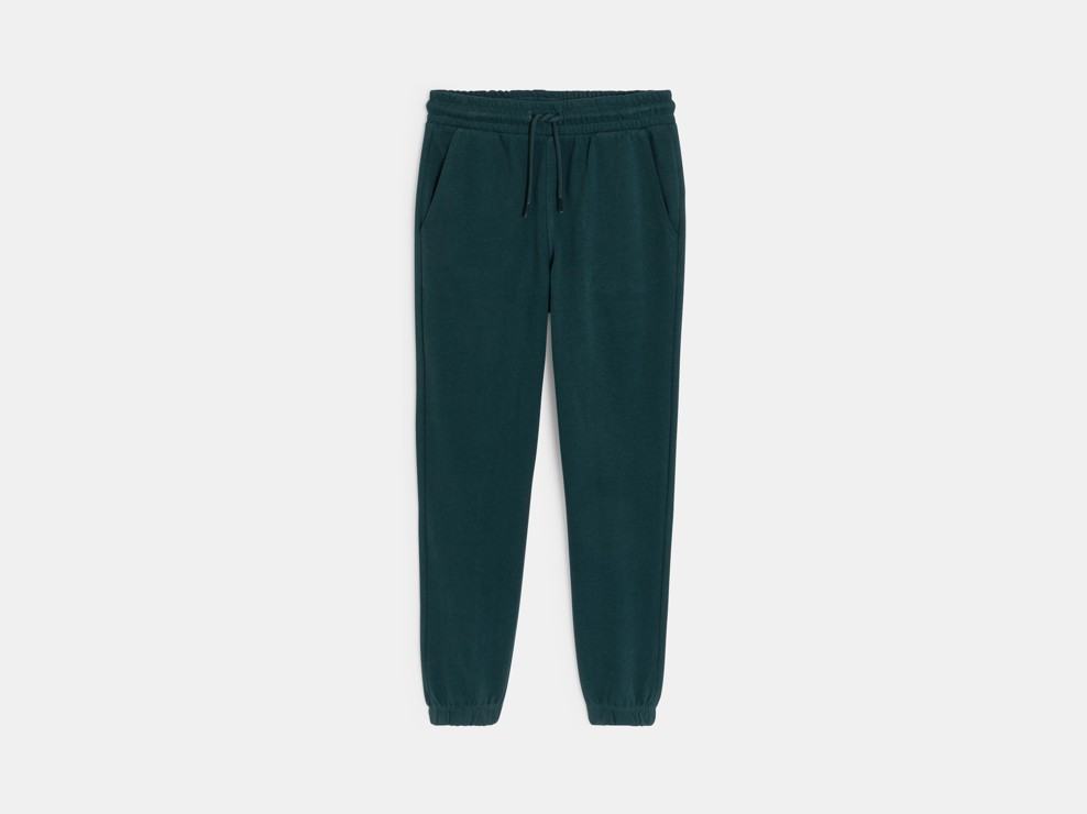 Unifarbene leichte Jogginghose aus Molton für Jungs 1