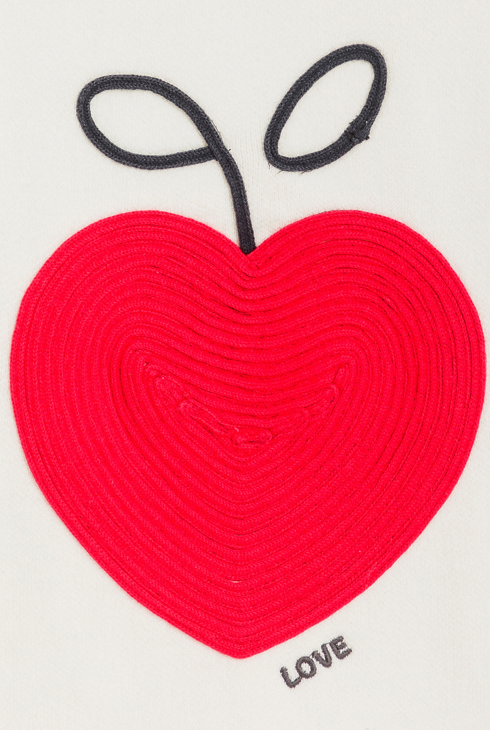 Girl's ecru knitted jumper 2