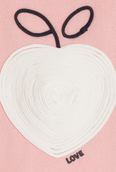 Girl's pink knitted jumper 2